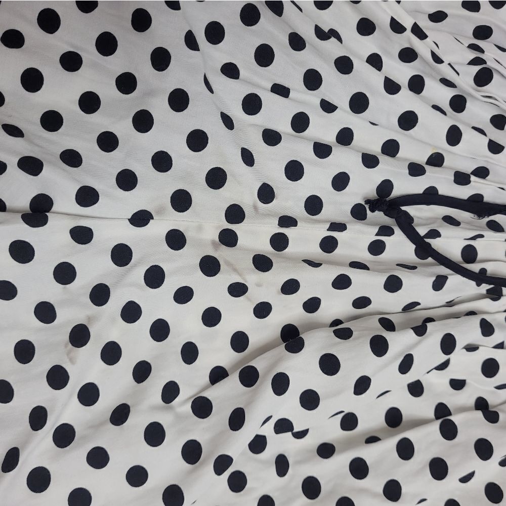VINTAGE 80s set‎ polka-dot high waist shorts and crop top S - Picture 11 of 15
